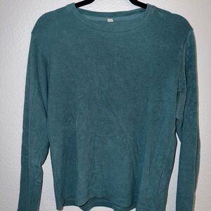 Uniqlo Teal Crew Neck Top